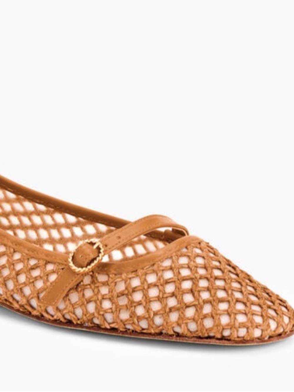 Raffia mary Jane flats sz 6.5 worn once
